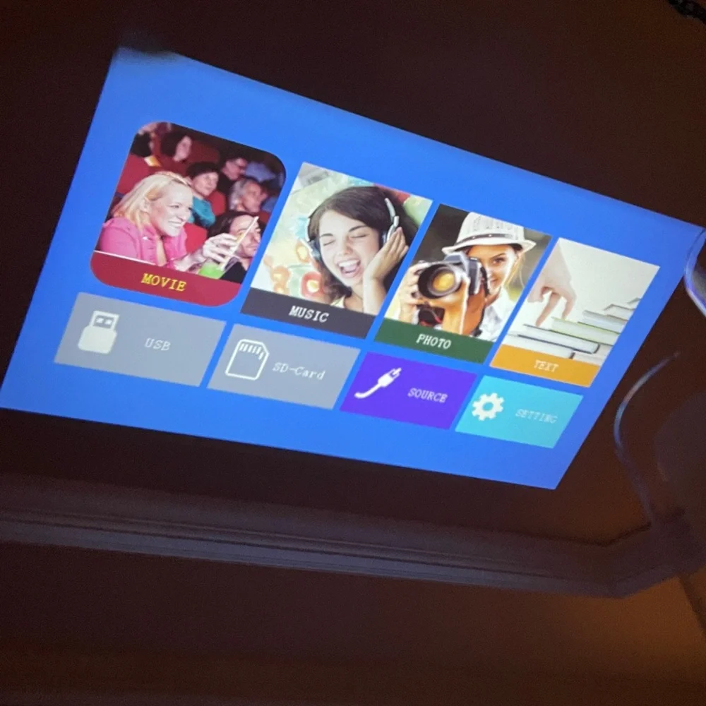 TOPVISION T21 MINI LED HOME THEATER SMARTPHONE PROJECTOR.